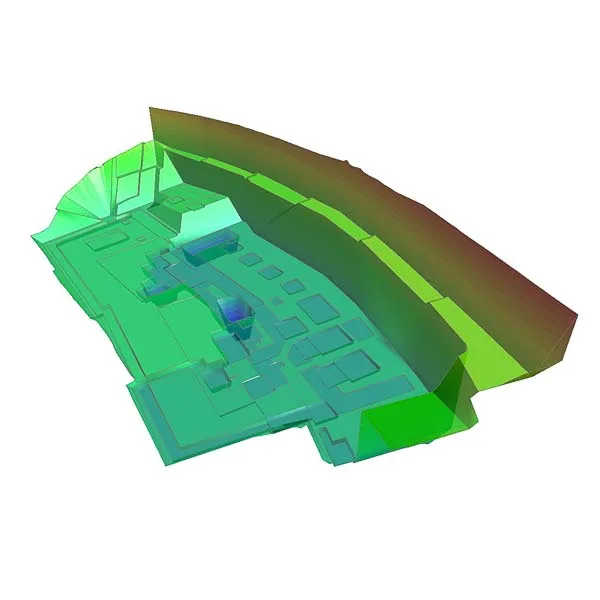 3D-Baugrubenmodell